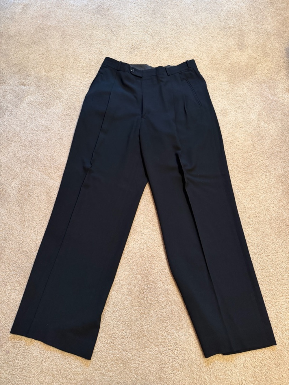 Classic Black Wide-Leg Dress Pants DKNY Size 34